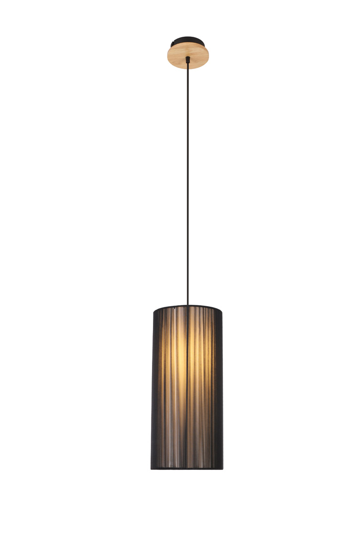 CANDELLUX 50101217 LAMPA WISZĄCA KIOTO 1 CZARNY 130x18x18
