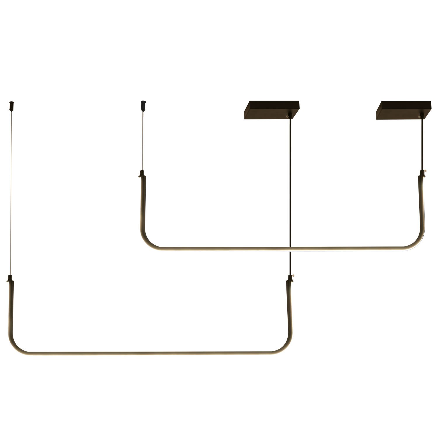 Step into Design MP0095-2 Lampa wisząca MINIMA-2 led czarna 80 cm