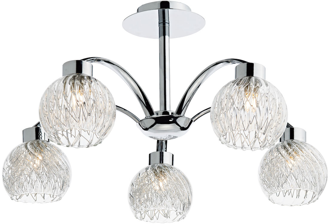 DAR YAS0550 YASMIN 5LT SEMI FLUSH POL CHR