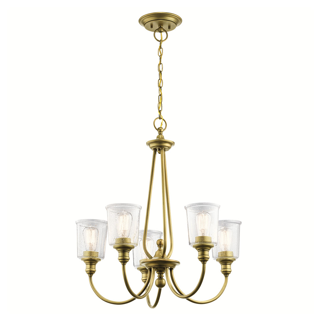 ELSTEAD Waverly KL-WAVERLY5-NBR 5 Light Chandelier - Natural Brass