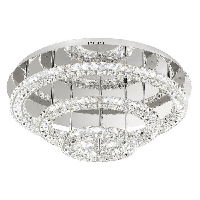 EGLO 39002 LAMPA TONERIA OPRAWA SUFITOWA LED-DL Ø750 CHROM/KRISTALLTONERIA