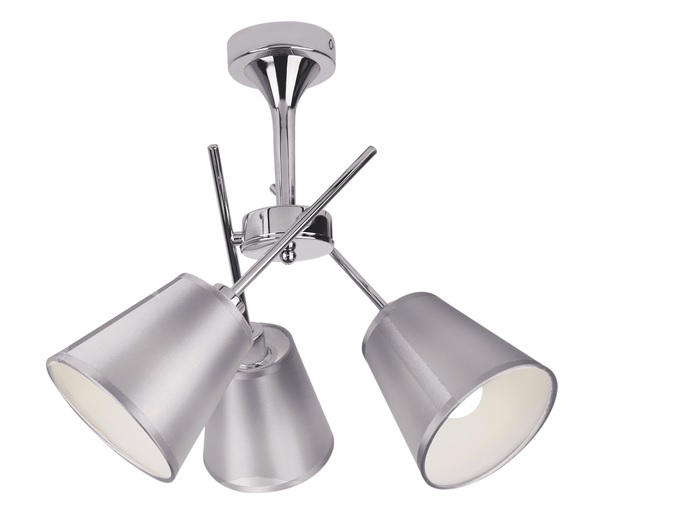 CANDELLUX 33-70623 VOX LAMPA WISZĄCA 3X40W E14 CHROM Z ABAŻUREM