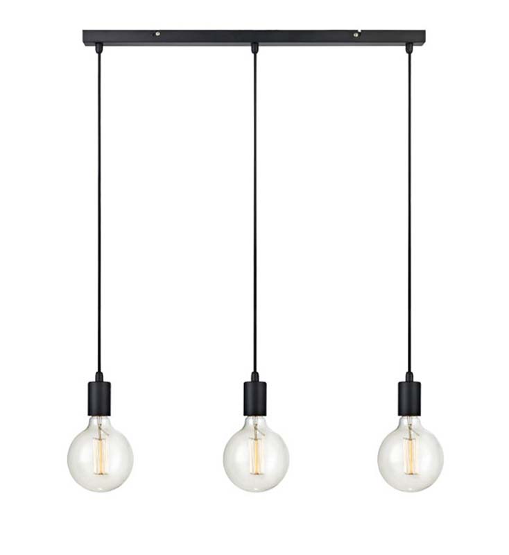 MARKSLOJD 106336 SKY lampa wisząca 3L Prosta Czarna