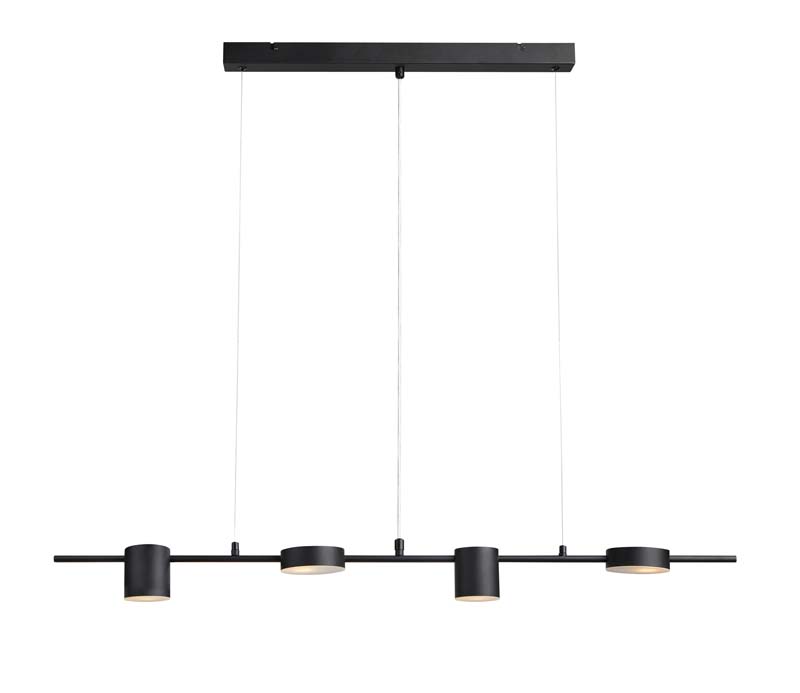 MARKSLOJD 107746 ROW lampa wisząca 4L Black