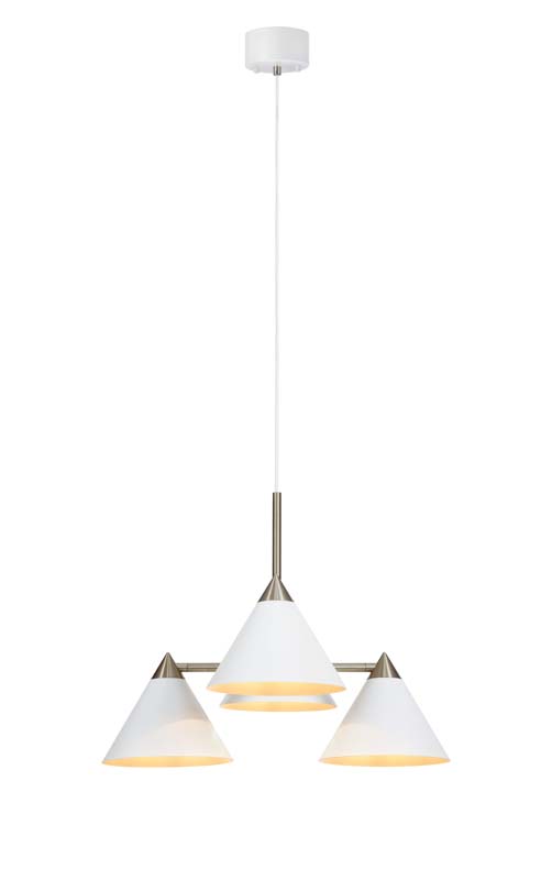 MARKSLOJD 108077 KLINT lampa wisząca 4L Biały/Stal