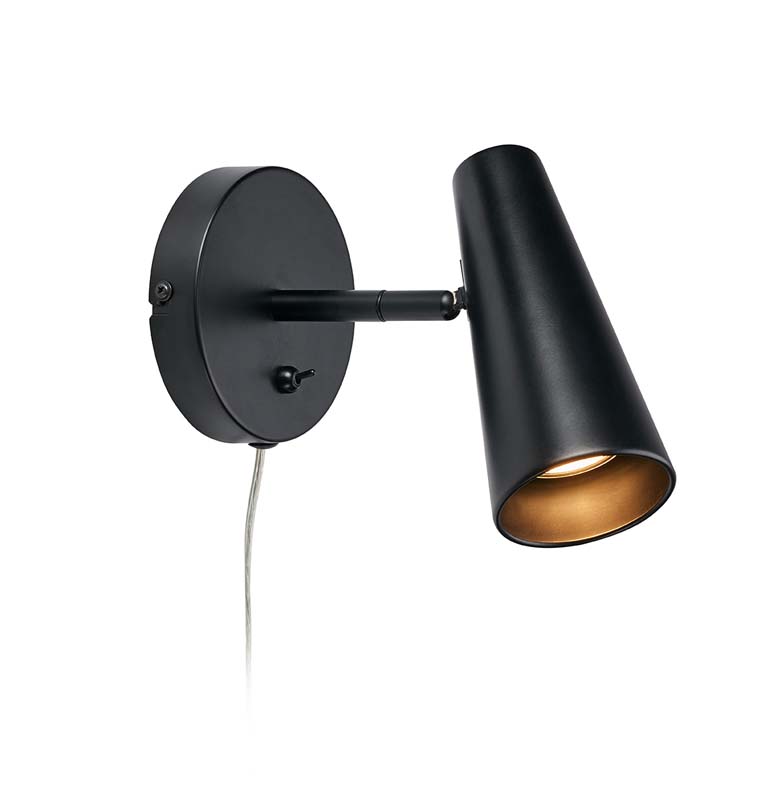 MARKSLOJD 108200 CREST lampa ścienna 1L Black