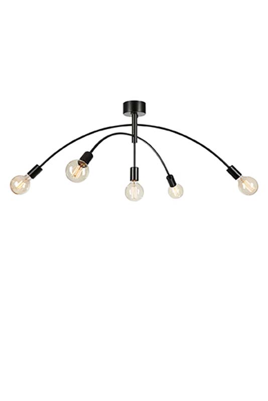 MARKSLOJD 108280 CRUX lampa sufitowa 5L Black