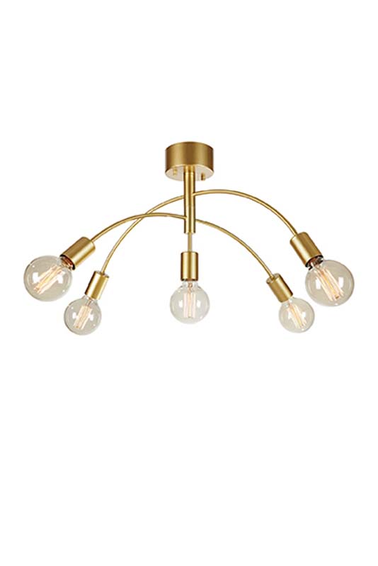 MARKSLOJD 108285 CYGNUS lampa sufitowa 5L Painted Gold