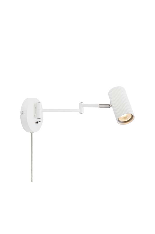 MARKSLOJD 108461 COSTILLA lampa ścienna Flex Arm 1L White/Satin Nickel