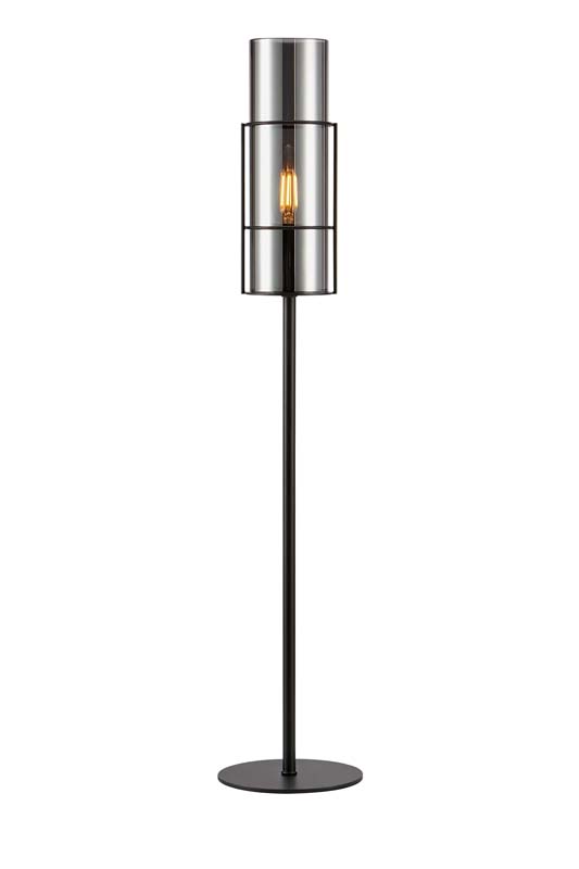MARKSLOJD 108560 TORCIA lampa stołowa 1L 65cm Black/Smoke