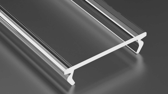 LED LABS 11-2073-20 Klosz do profilu LED LUMINES DOUBLE PMMA transparentny 2,02m