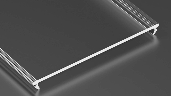 LED LABS 11-2093-10 Klosz do profilu LED LUMINES SWIDE PMMA transparentny 1 m
