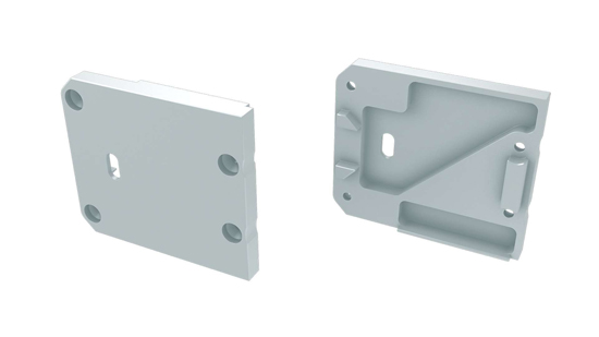 LED LABS 12-0881-10 Zaślepka ALU do profilu LED LUMINES UNICO biała prawa z otworem