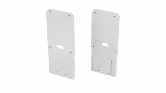 LED LABS 12-1121-10 Zaślepka ALU LUMINES UNICO + Talia M2 biała lewa z otworem