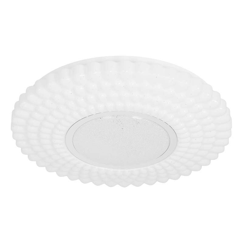 CANDELLUX 13-34250 URAN lampa sufitowa plafon 38cm 24W LED 4000K klosz biały+chromowy