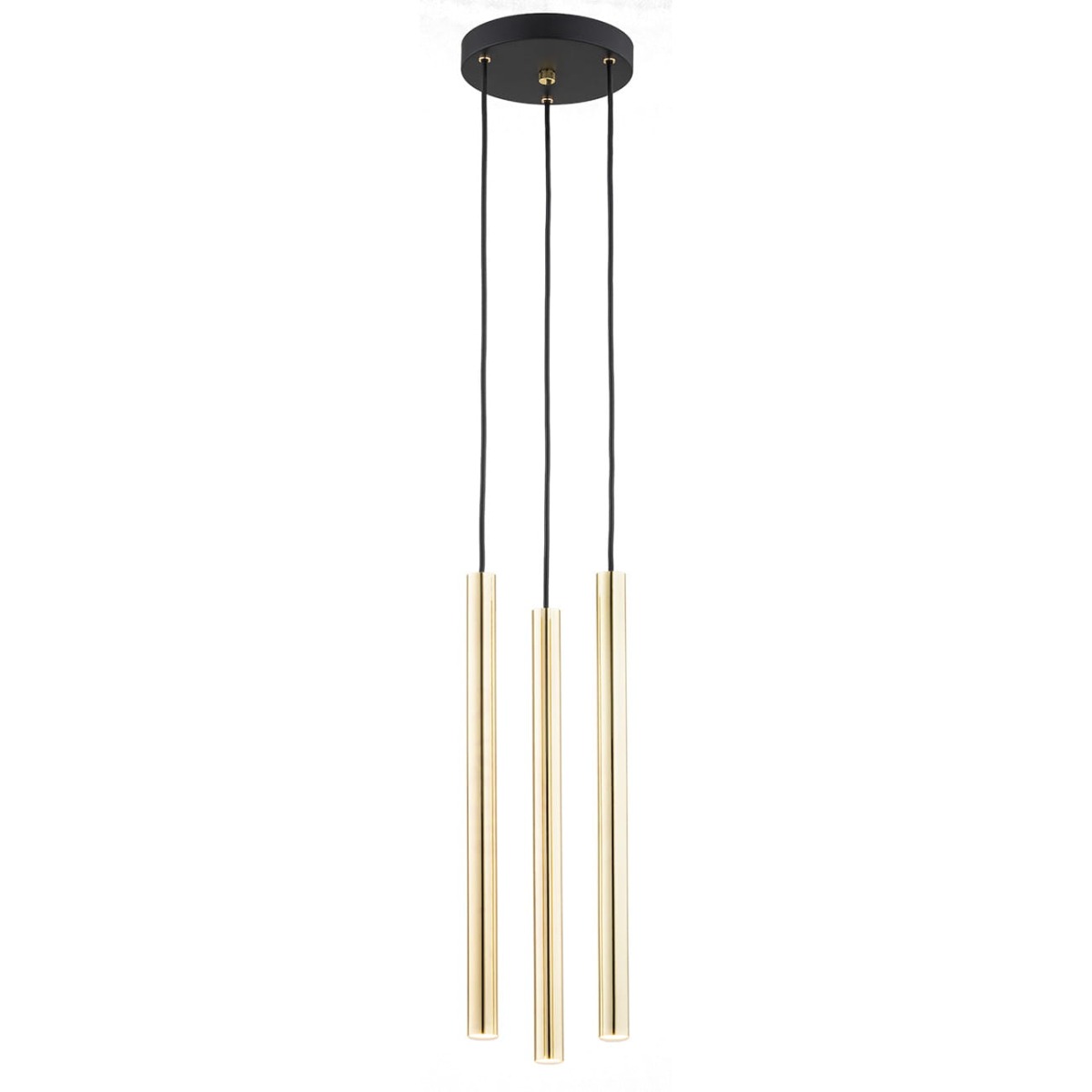 ARGON 6191 lampa wisząca 3 pł. mosiądz,czarny