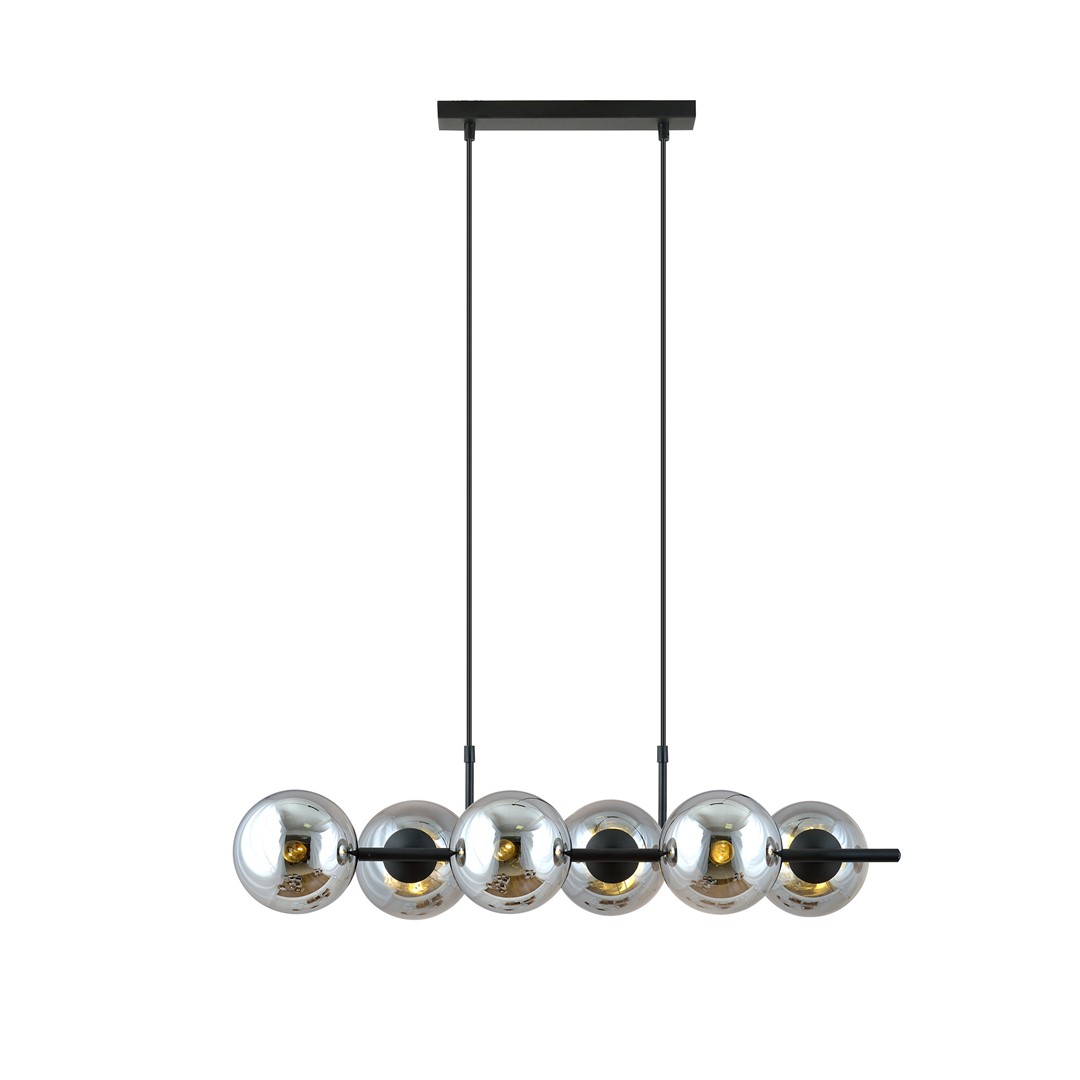 EMIBIG 1207/6 LAMPA WISZĄCA RORY 6 GRAFIT
