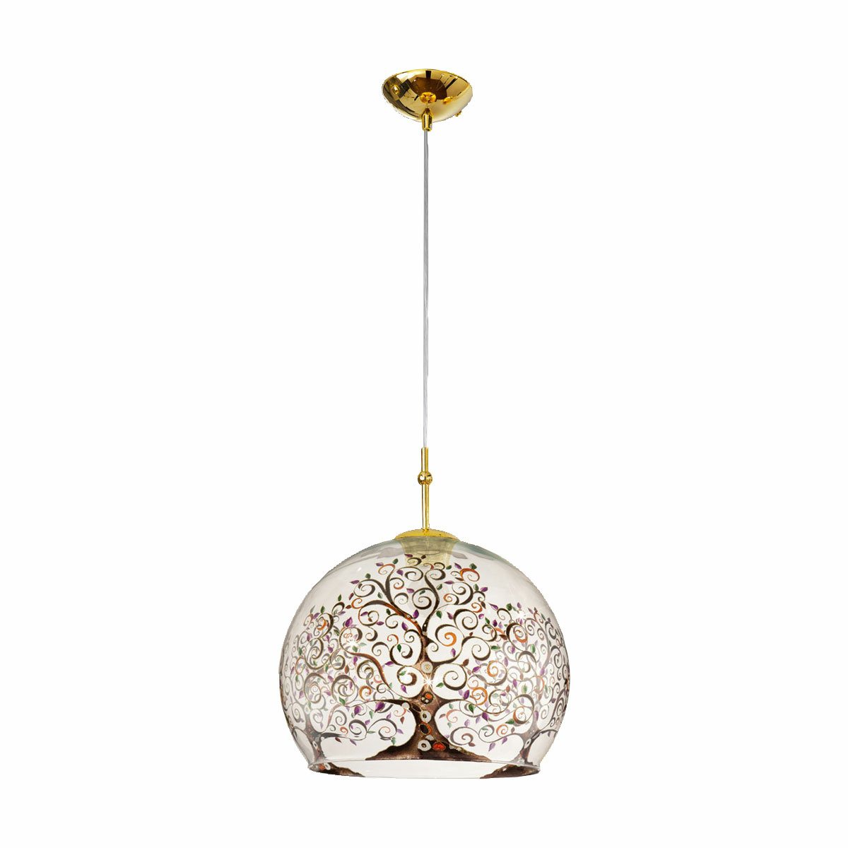 KOLARZ 0392.31L.3.AL.MT LUNA lampa wisząca złoto 24K