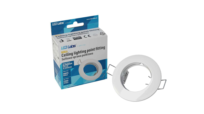 LED LABS 20-1110-01 Oprawa sufitowa ROKA odlew okrągła stała biała