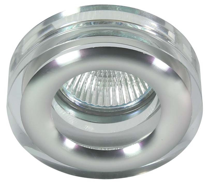 CANDELLUX 2227382 OPRAWA STROPOWA DEKORACYJNA OKRĄGŁA SK-81 CH/TR MR16 1X50W CHROM TRANSPARENT
