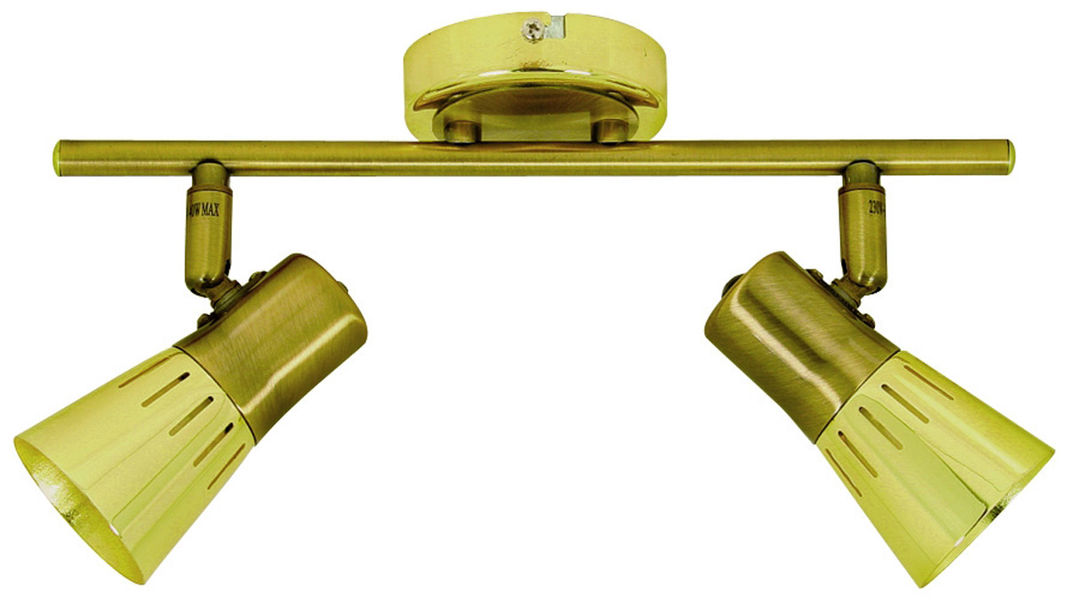 CANDELLUX 92-84487 ARENA LISTWA 2*40W R50 E14 ZŁOTO PATYNA