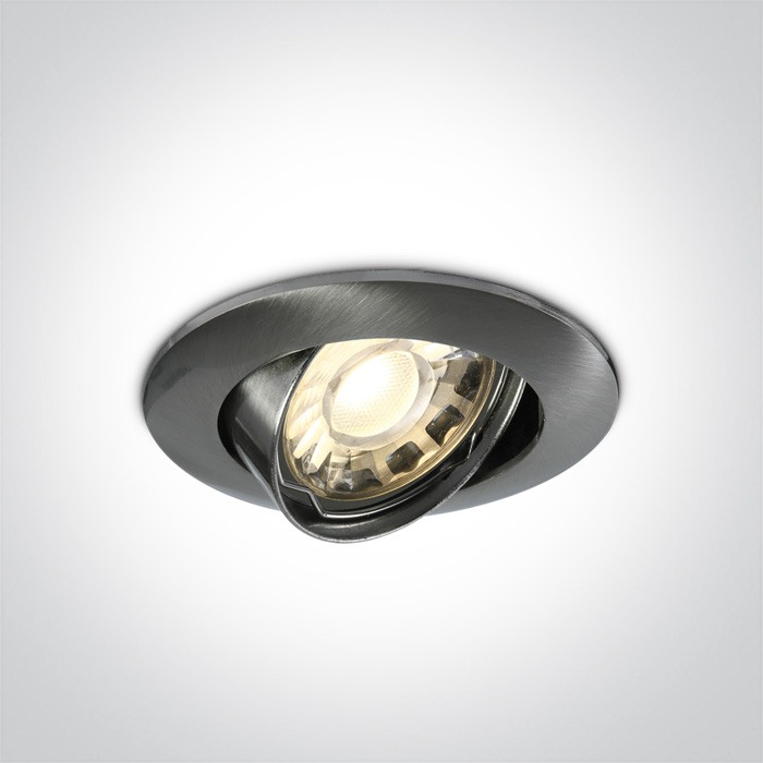 ONE LIGHT 11105GU/MC Matikoloni wpust z oprawką GU10 MR16 matowy chrom
