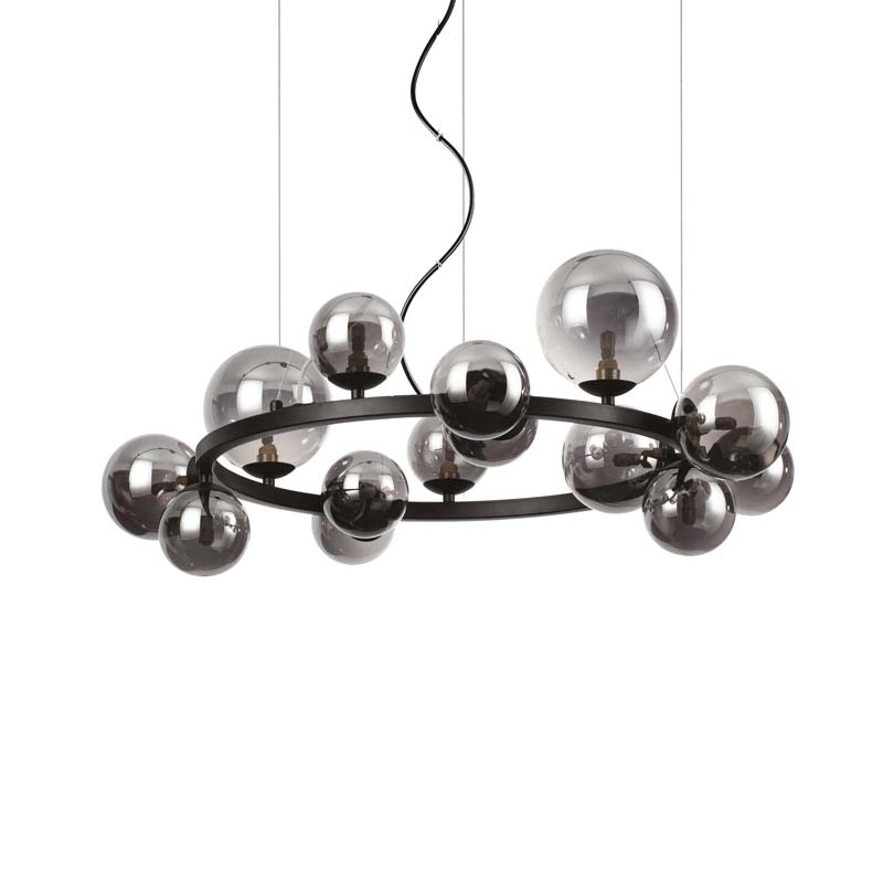 IDEAL LUX 271385 PERLAGE SP14 FUME' LAMPA WISZĄCA dymiony