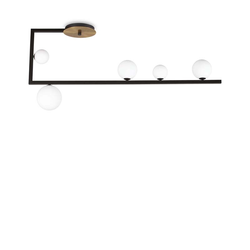 IDEAL LUX 273631 BIRDS PL5 LAMPA SUFITOWA czarny