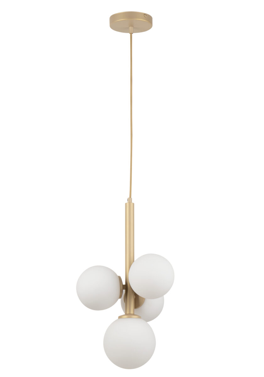SIGMA 33606 Perla 4 lampa wisząca złoty,biały