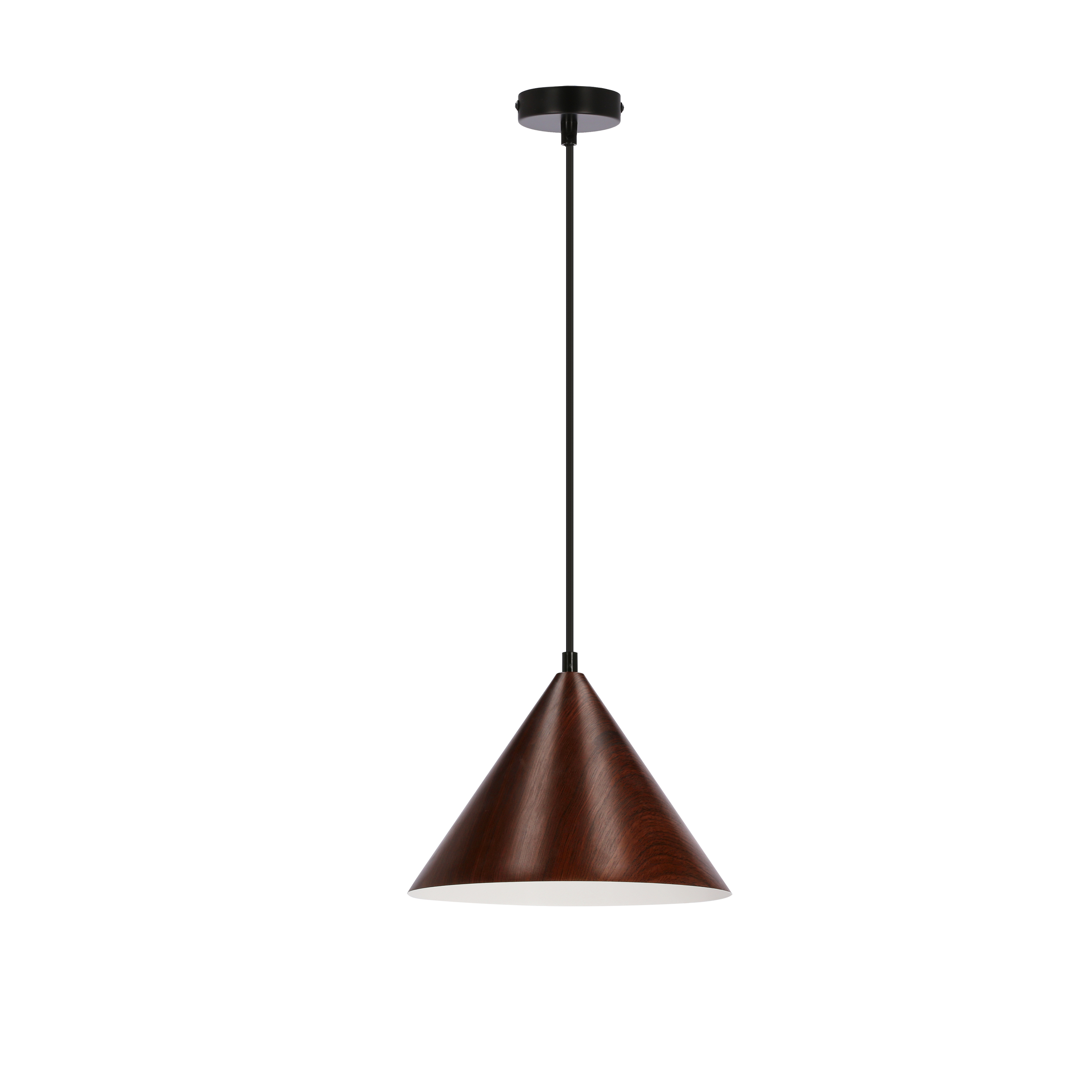 CANDELLUX 31-23438 DUNCA LAMPA WISZĄCA 25 CZARNY 1X40 E27 KLOSZ CIEMNY ORZECHOWY