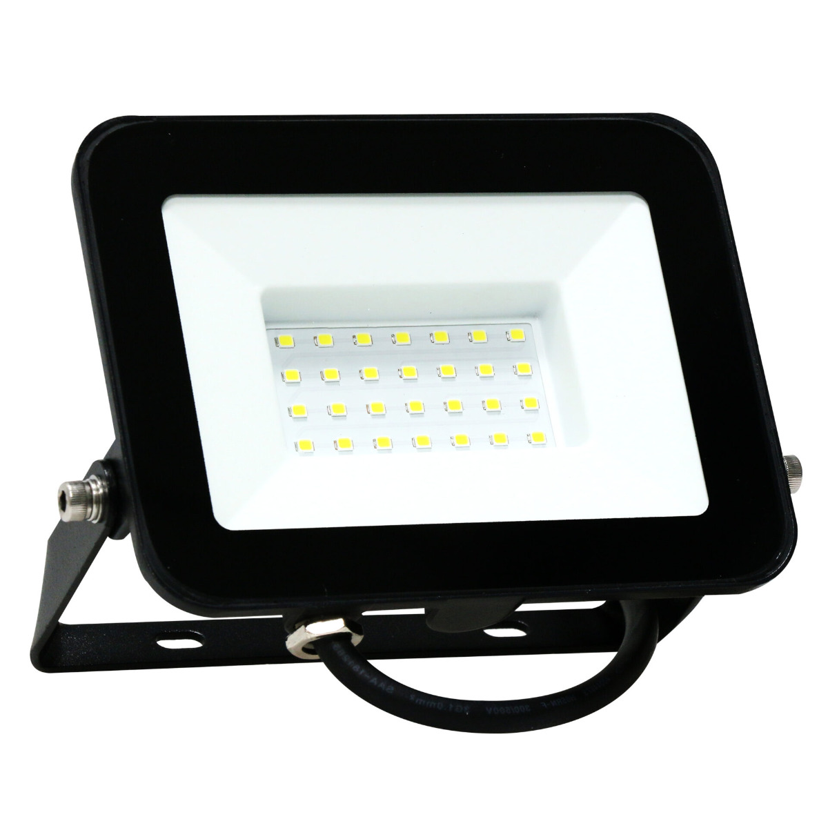 Polux 302410 Naświetlacz LED SMD 30W 6500K 120° IP65 czarny