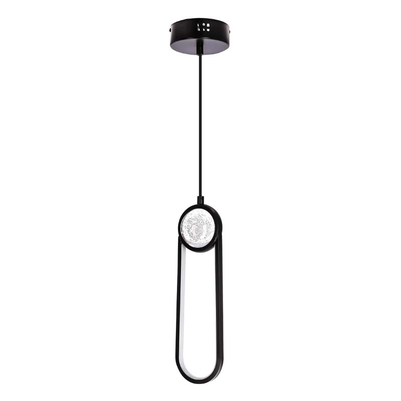 CANDELLUX 31-35585 LACRIMA lampa wiszaca czarny 10cm 15W LED 3000K maskownica biała
