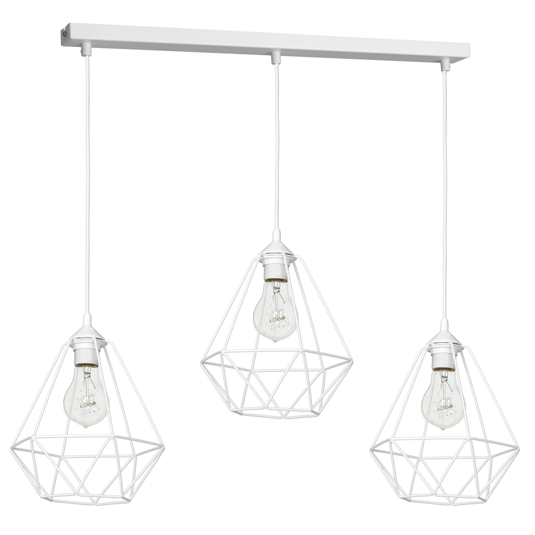 MILAGRO MLP7213 Lampa wisząca BASKET WHITE 3xE27