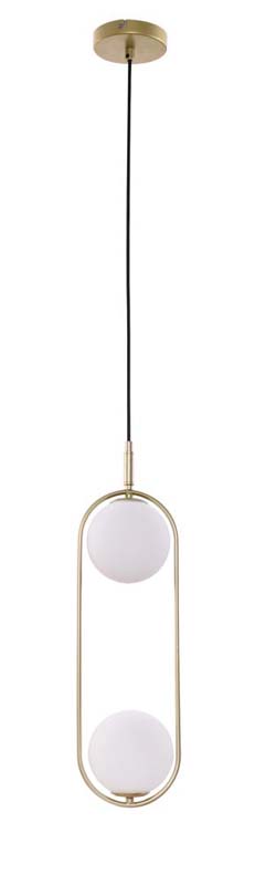CANDELLUX 32-73464 CORDEL LAMPA WISZĄCA 2X28W G9 MOSIĄDZ