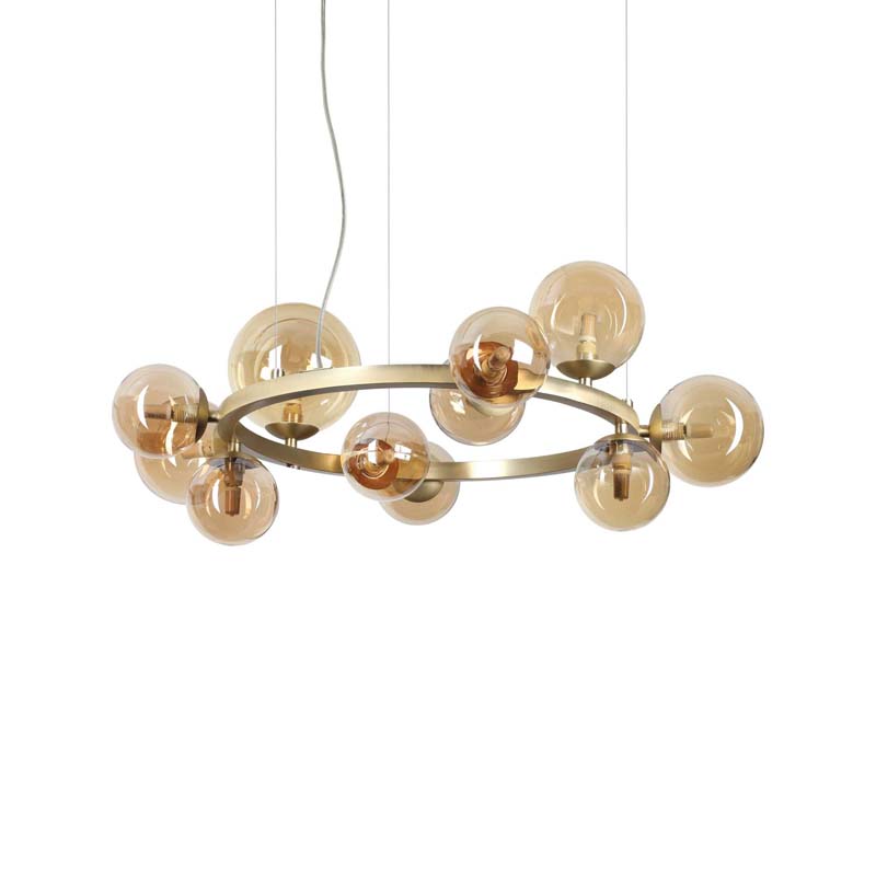 IDEAL LUX 322773 PERLAGE SP11 AMBRA LAMPA WISZĄCA bursztynowy