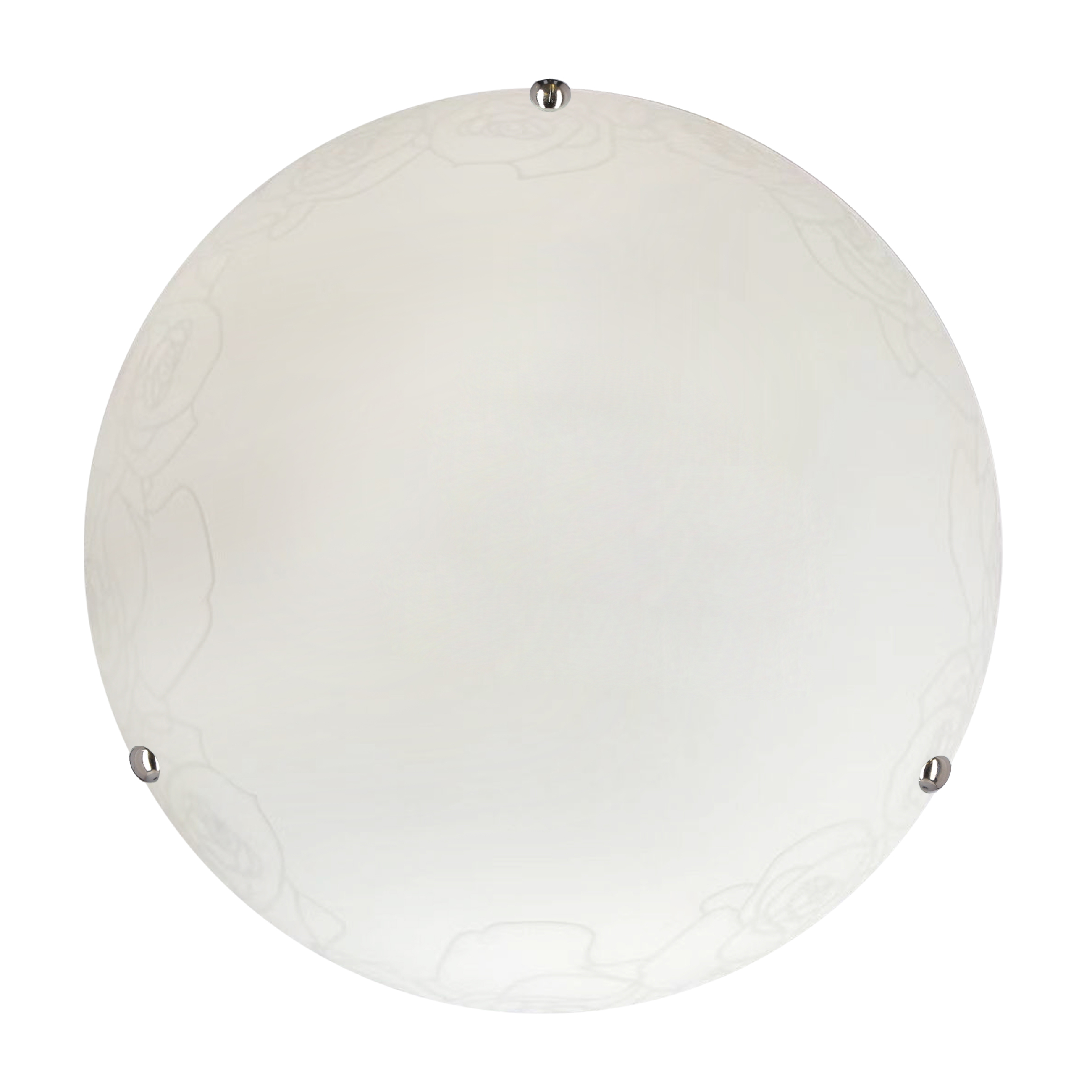 CANDELLUX 13-16867 MACARI LAMPA SUFITOWA PLAFON 30 CHROMOWY 1X60W E27 KLOSZ BIAŁY Z WZOREM