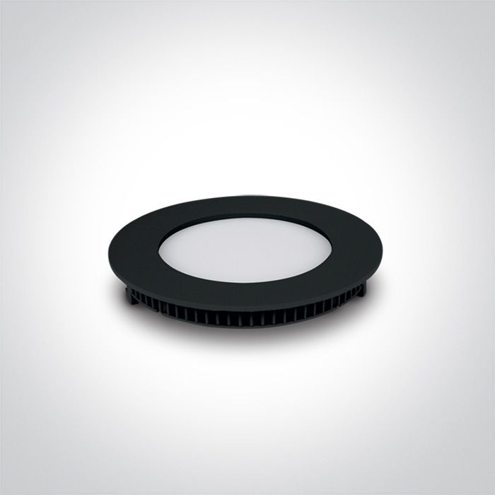ONE LIGHT 10108FA/B/C Fokas 2 wąski czarny downlight LED IP40 4000K 8W
