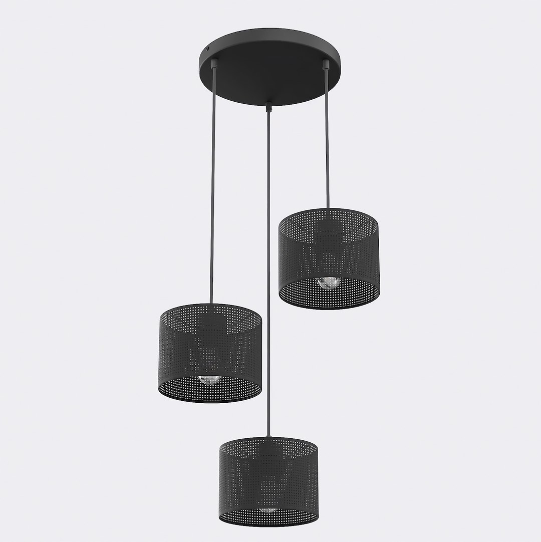 EMIBIG 1670/3PREM LUX 3 BLACK PREM LAMPA WISZĄCA