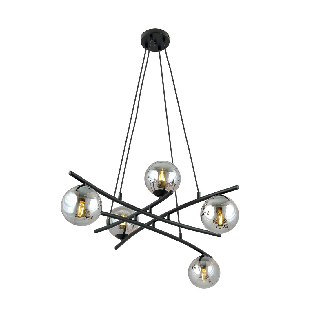 EMIBIG 1203/5 LAMPA WISZĄCA ESSA 5 GRAFIT