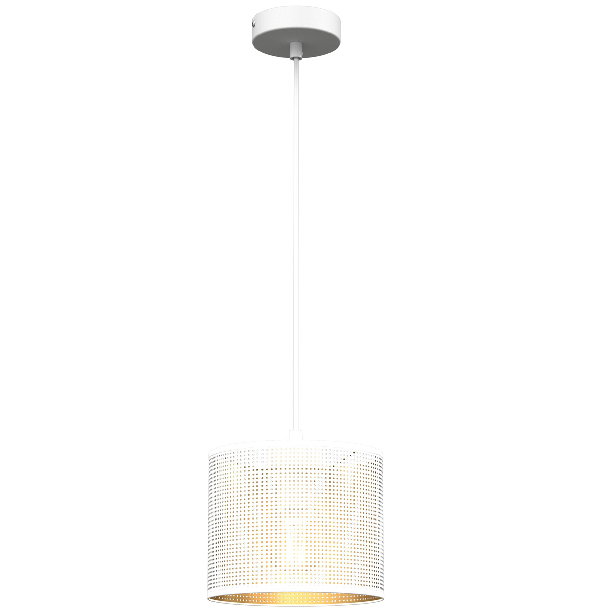 LUMINEX 5264 oprawa sufitowa Loft shade żyrandol biały złoty