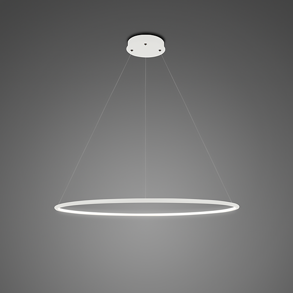 WYPRZEDAŻ ALTAVOLA DESIGN LA073/P_60_in_4k_white Lampa wisząca Ledowe Okręgi No.1 Φ60 cm in 4k biała
