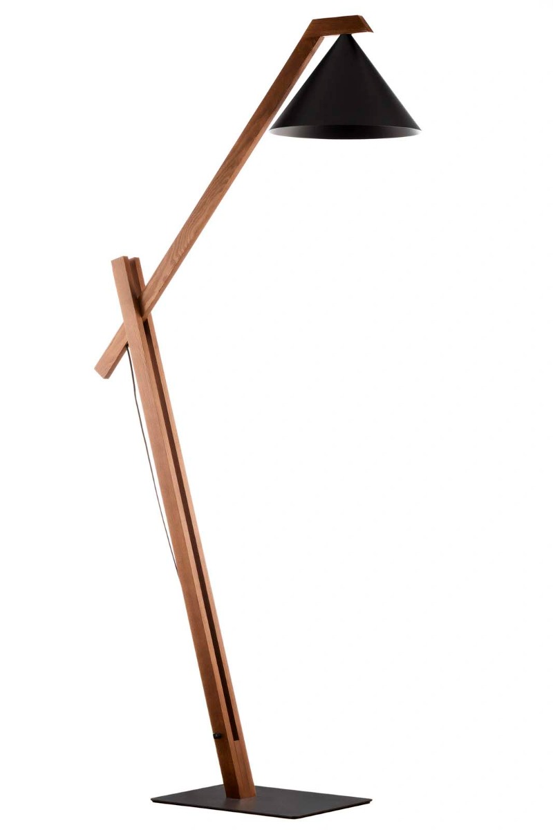 SIGMA 41632 DECO Lampa podłogowa czarny/ciemny brąz