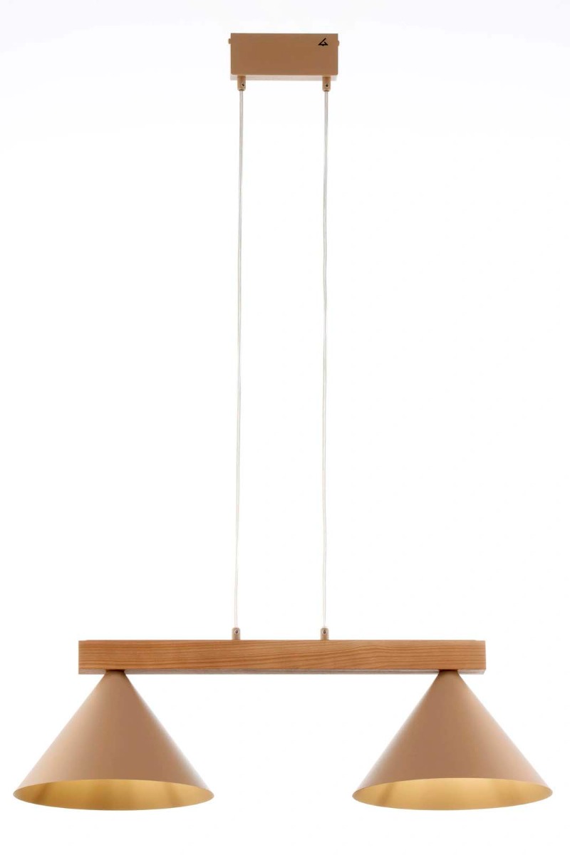 SIGMA 41811 DECO 2 lampa wisząca ciepły beż/jasny brąz
