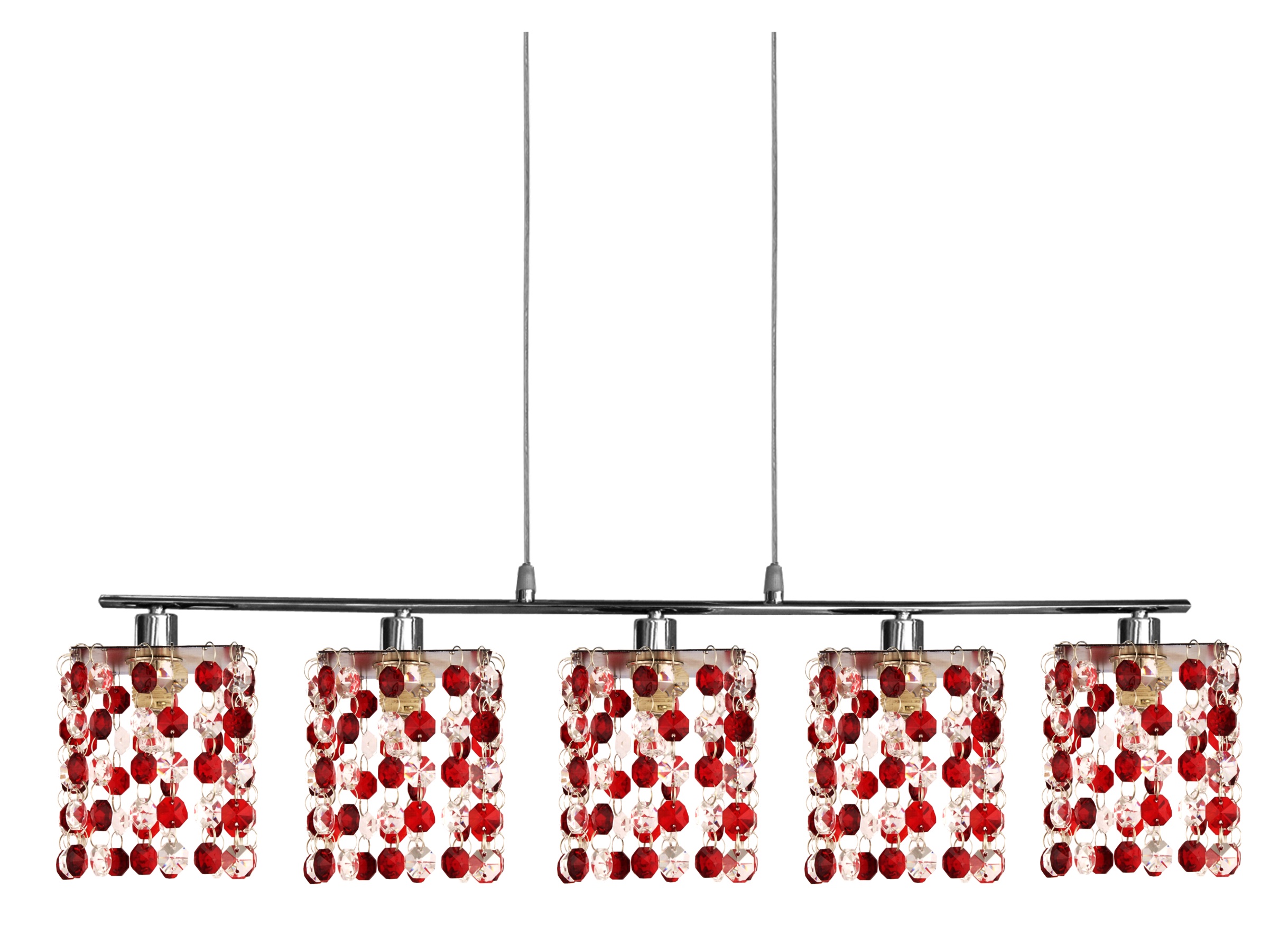 CANDELLUX 35-59300 CLASSIC ZWIS 5X40W G9 CZERWONY