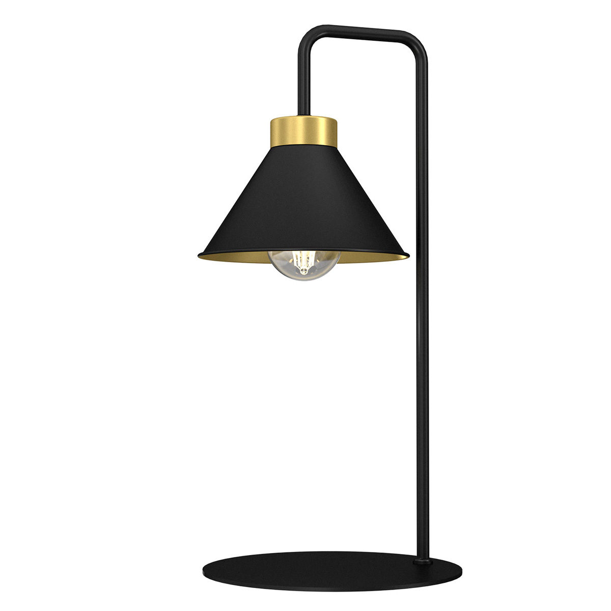 LUMINEX 634 oprawa przenośna Demet lampa stołowa czarny złoty