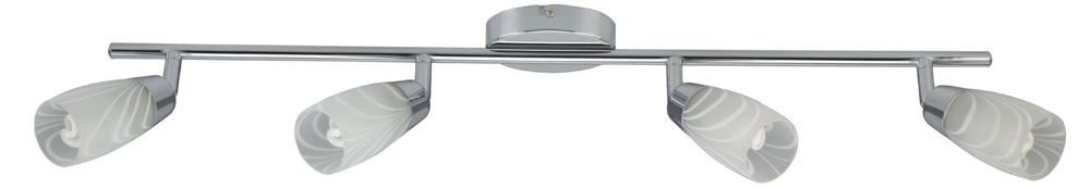CANDELLUX 94-28412 LAMPA LAUFER LISTWA 4X40W G9 CHROM