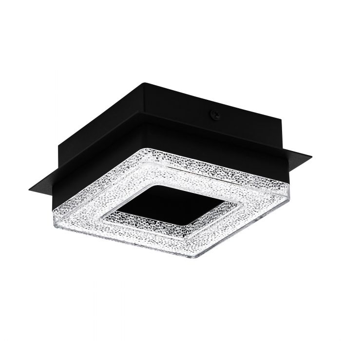 EGLO 99324 LAMPA FRADELO 1 OPRAWA ŚCIENNA / SUFITOWA LED-WL/DL/1 SCHWARZ/KRISTALL FRADELO 1