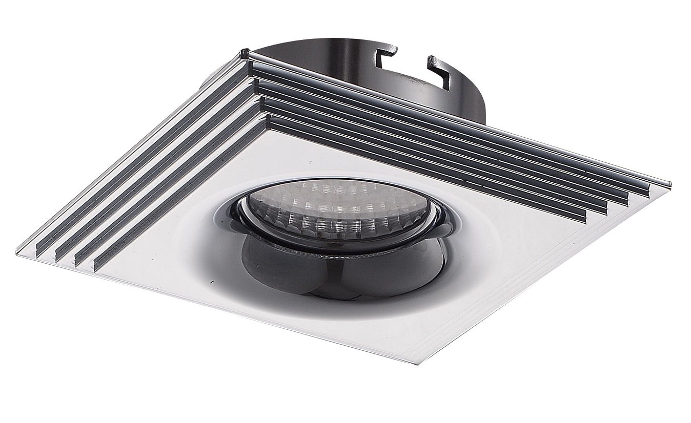 AZZARDO NC1760SQ-CH / AZ1471 Luciano Square (chrome) Oczko sufitowe