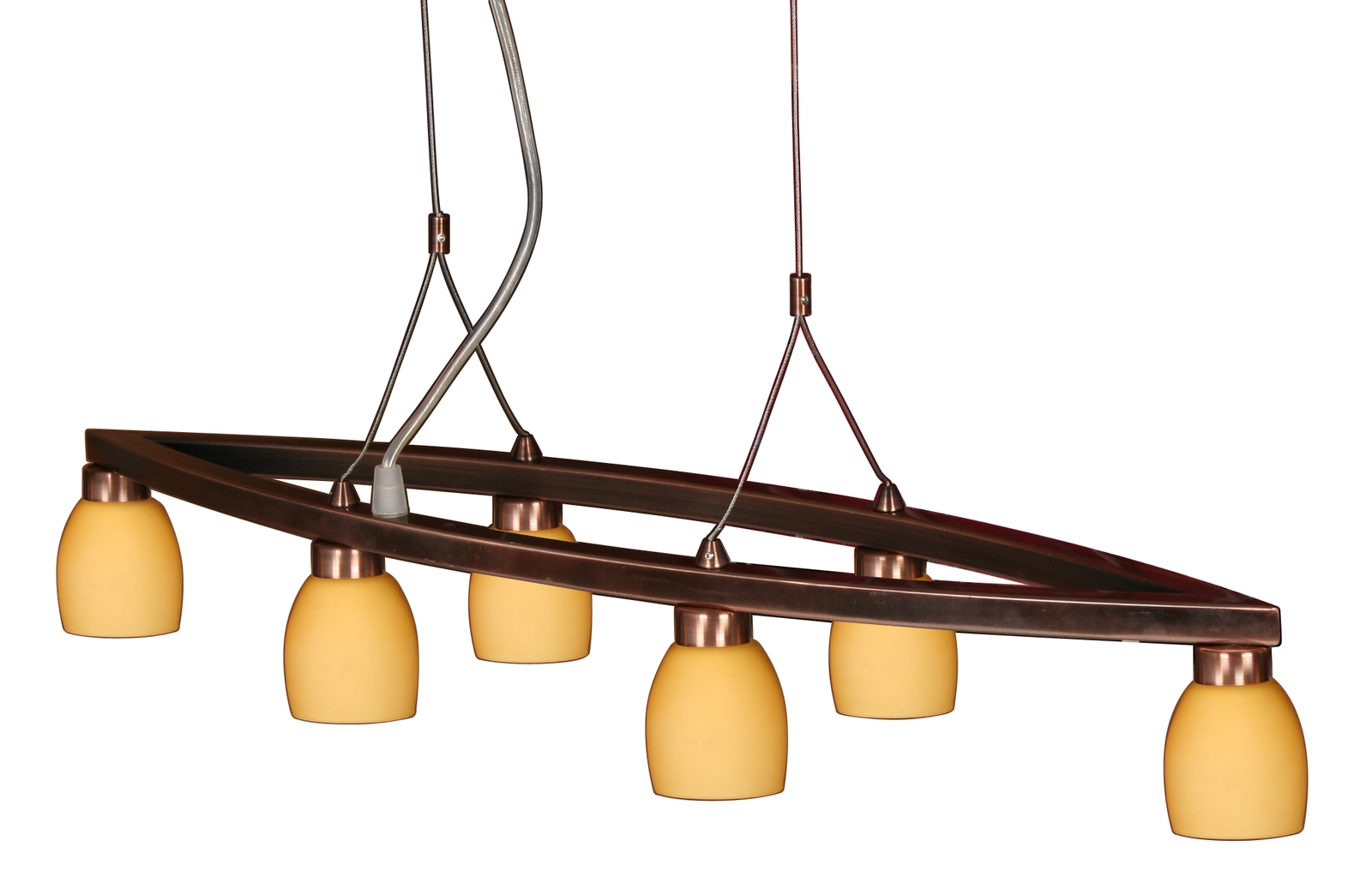 CANDELLUX 36-10707 DAKOTA ZWIS 6X40W G9 OVAL MIEDŹ