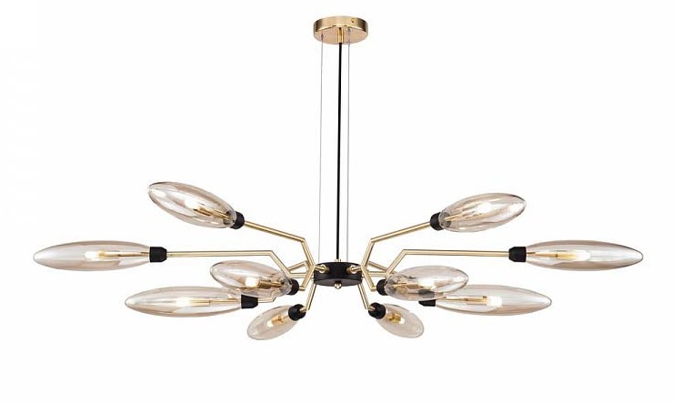 MAYTONI MOD012CL-12G Modern Ventura Pendant Lamp Matt Gold
